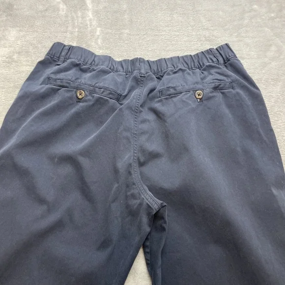 Bearbottom Mens Stretch Jogger Pants Size L Tall Dark Blue Cotton Twill Pockets - Picture 3 of 8